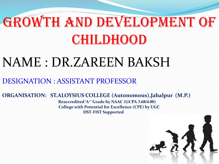 growth and development of childhood