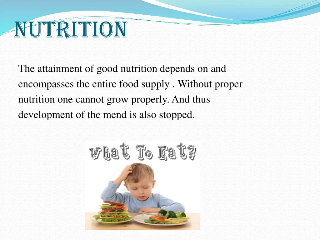 nutrition