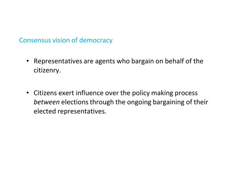 consensus vision of democracy 1