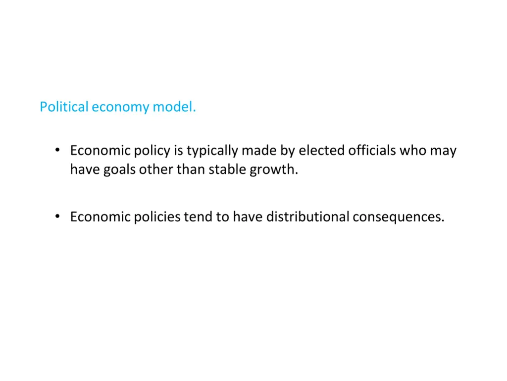 political economy model