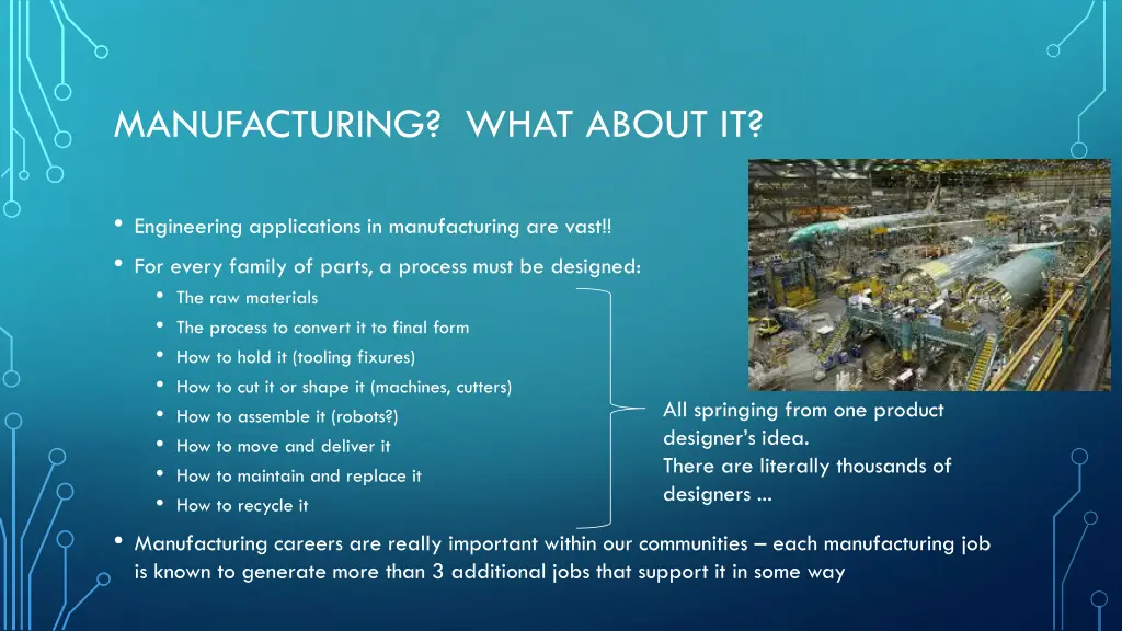 manufacturing what about it