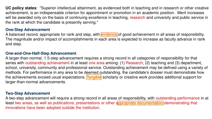 uc policy states superior intellectual attainment