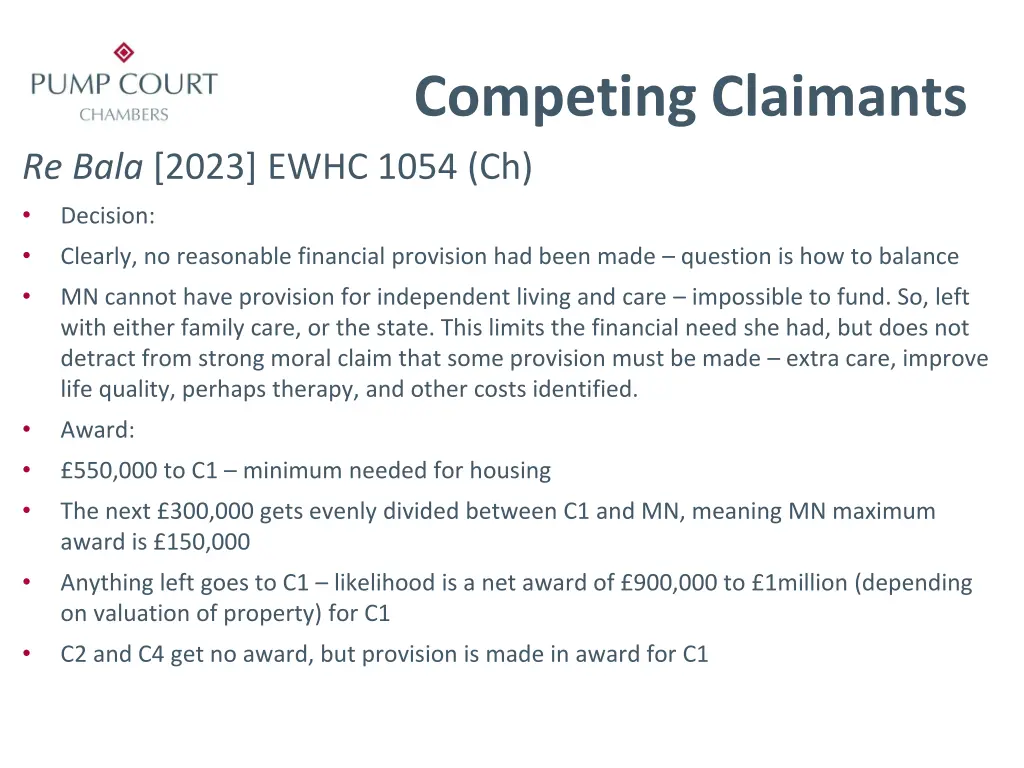 competing claimants 6