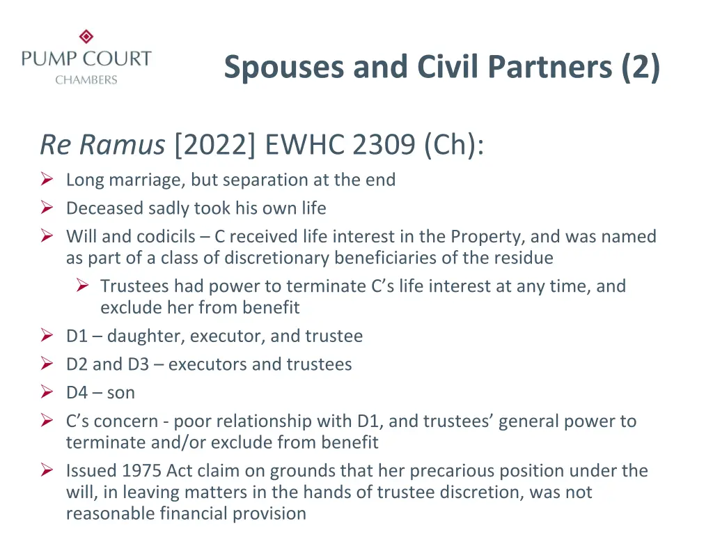 spouses and civil partners 2