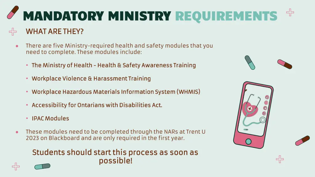 mandatory ministry mandatory ministry requirements