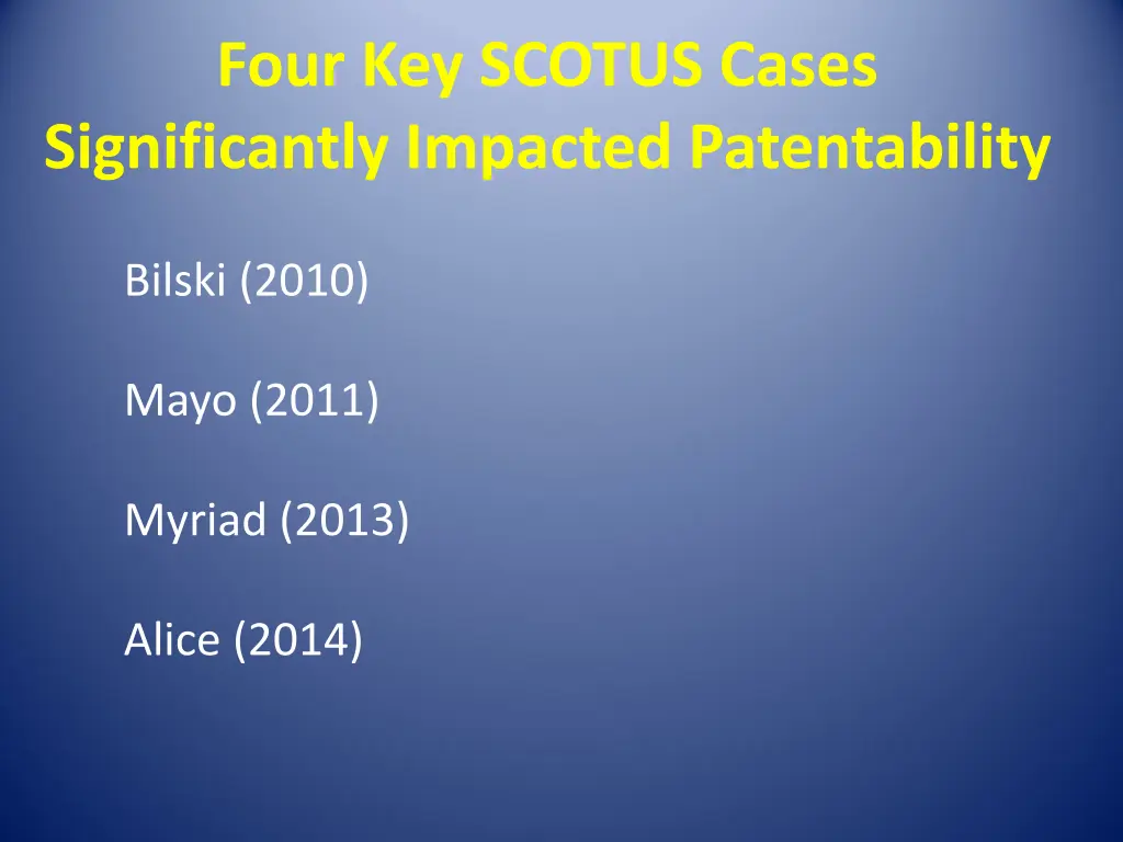 four key scotus cases significantly impacted