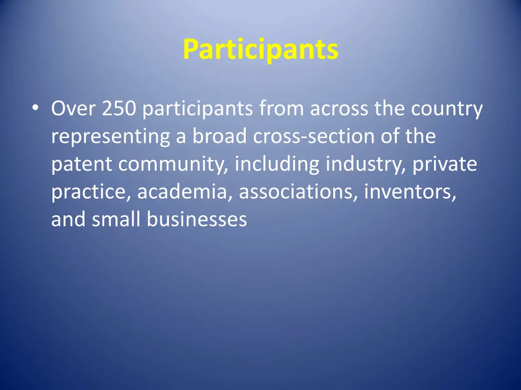 participants