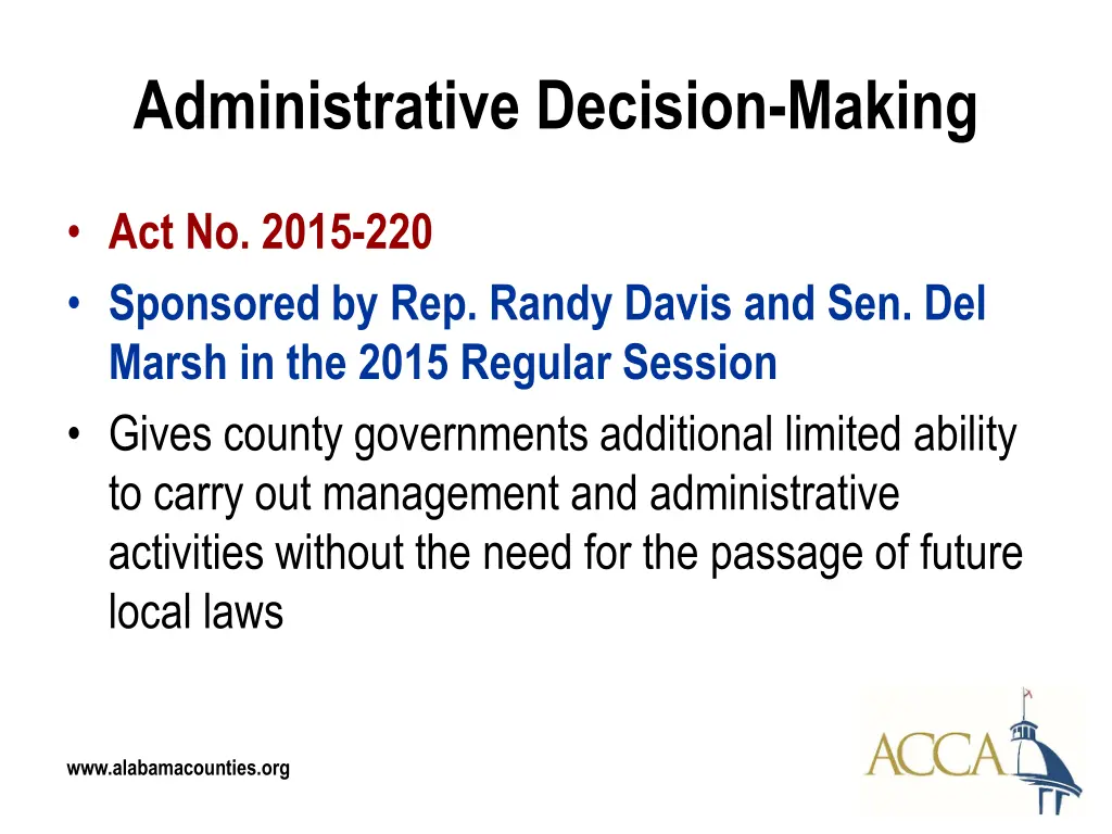 administrative decision making