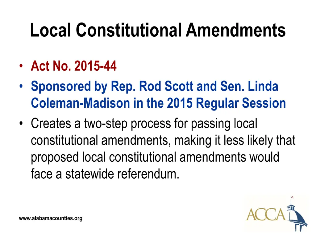 local constitutional amendments