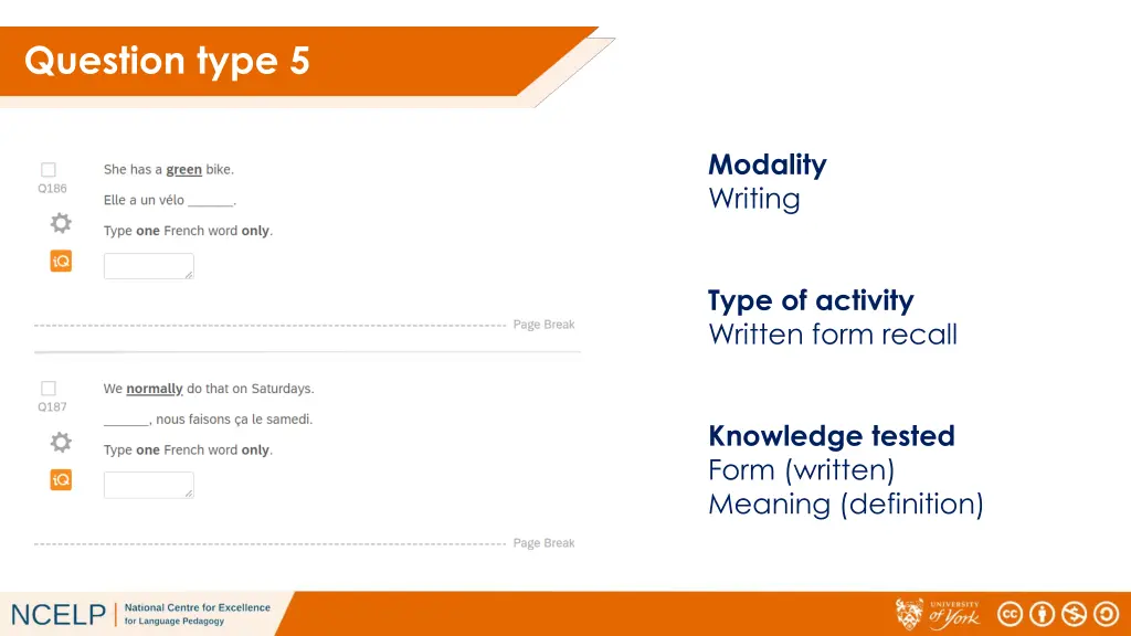 question type 5