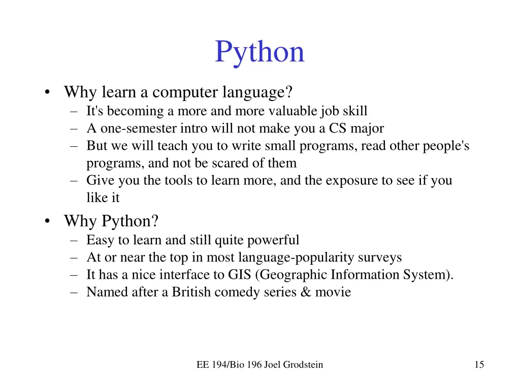 python