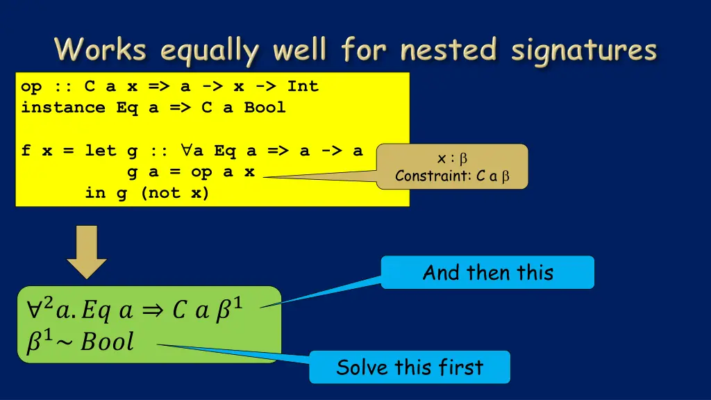 op c a x a x int instance eq a c a bool 1