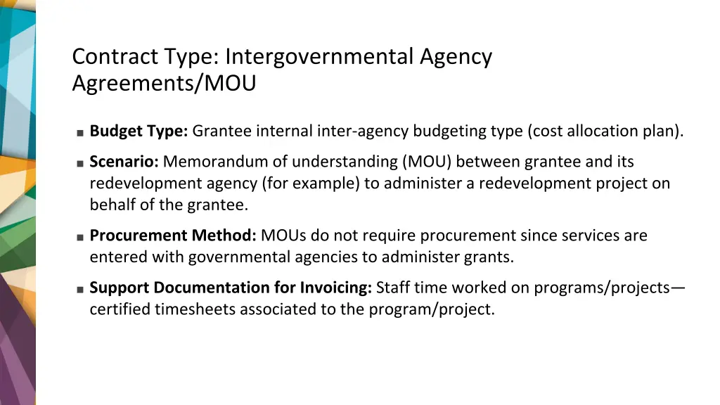 contract type intergovernmental agency agreements 1