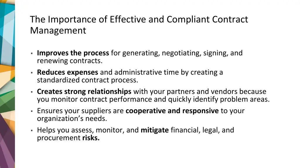 the importance of effective and compliant