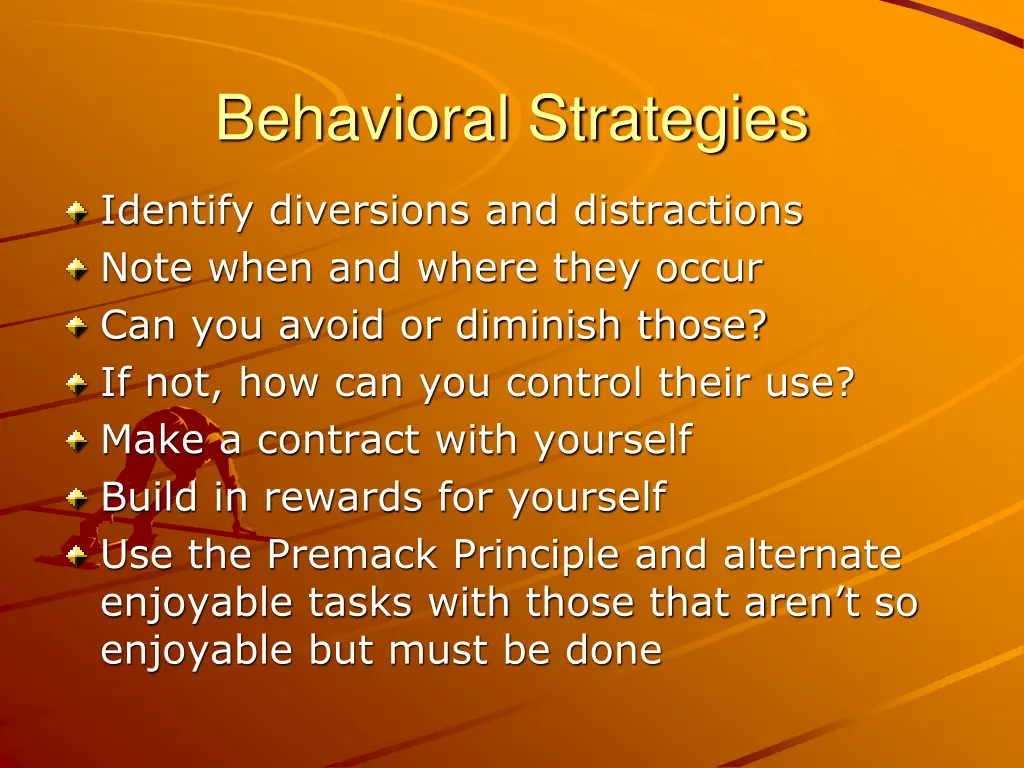 behavioral strategies