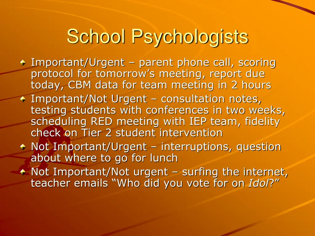 school psychologists