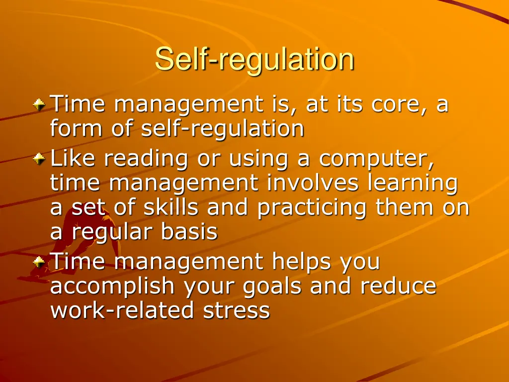 self regulation