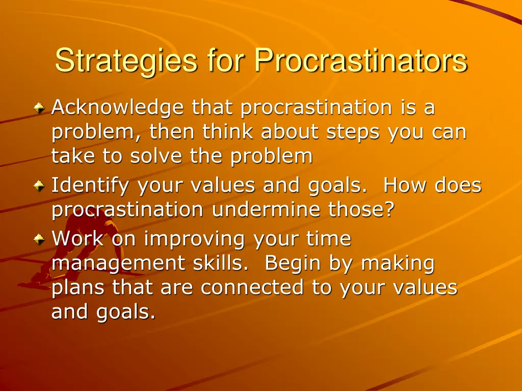 strategies for procrastinators