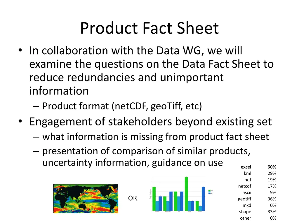 product fact sheet in collaboration with the data