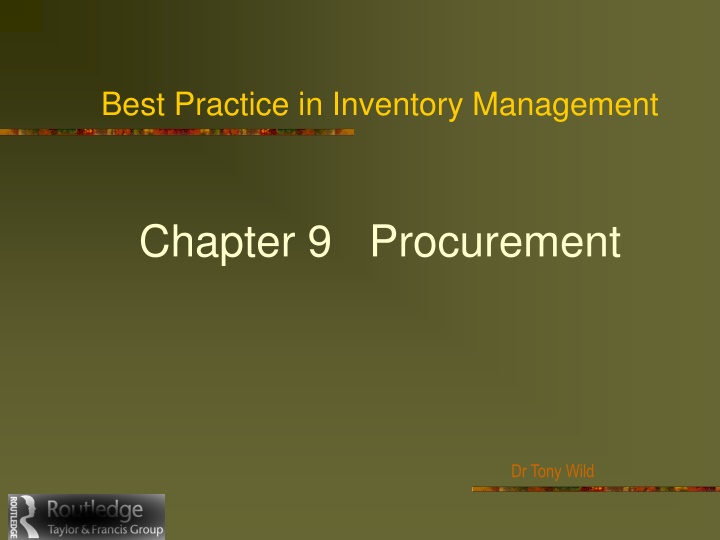 best practice in inventory management