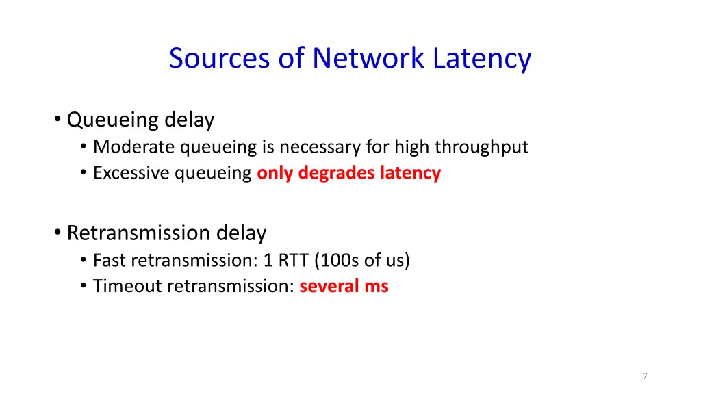 sources of network latency