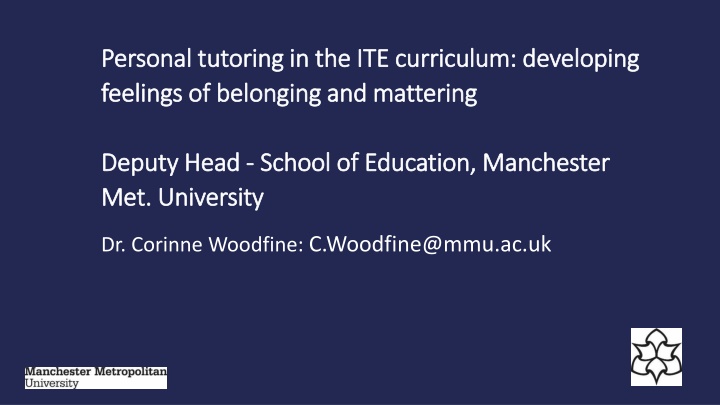 personal tutoring in the ite curriculum