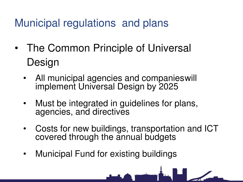 municipal regulations and plans