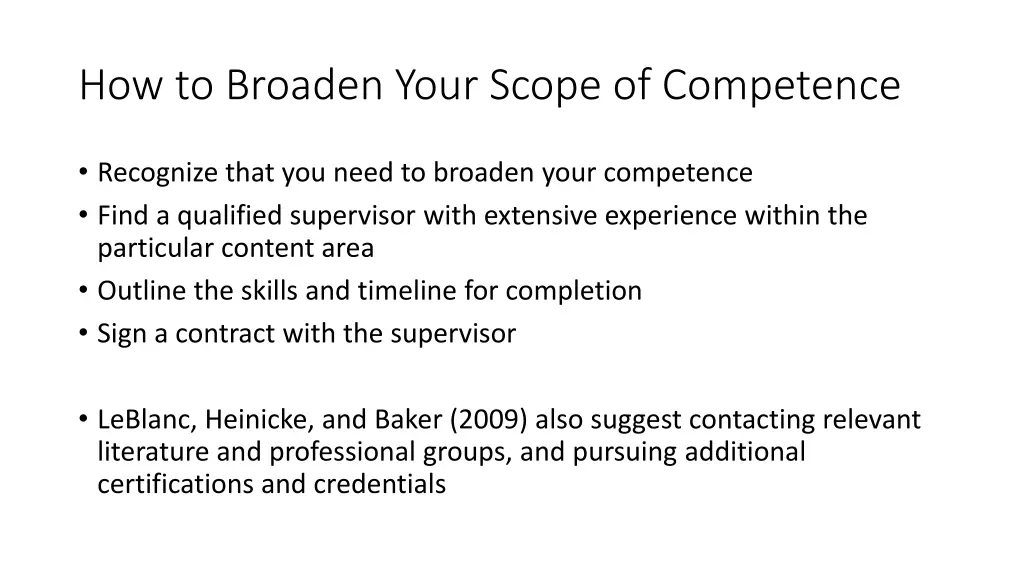 how to broaden your scope of competence 1