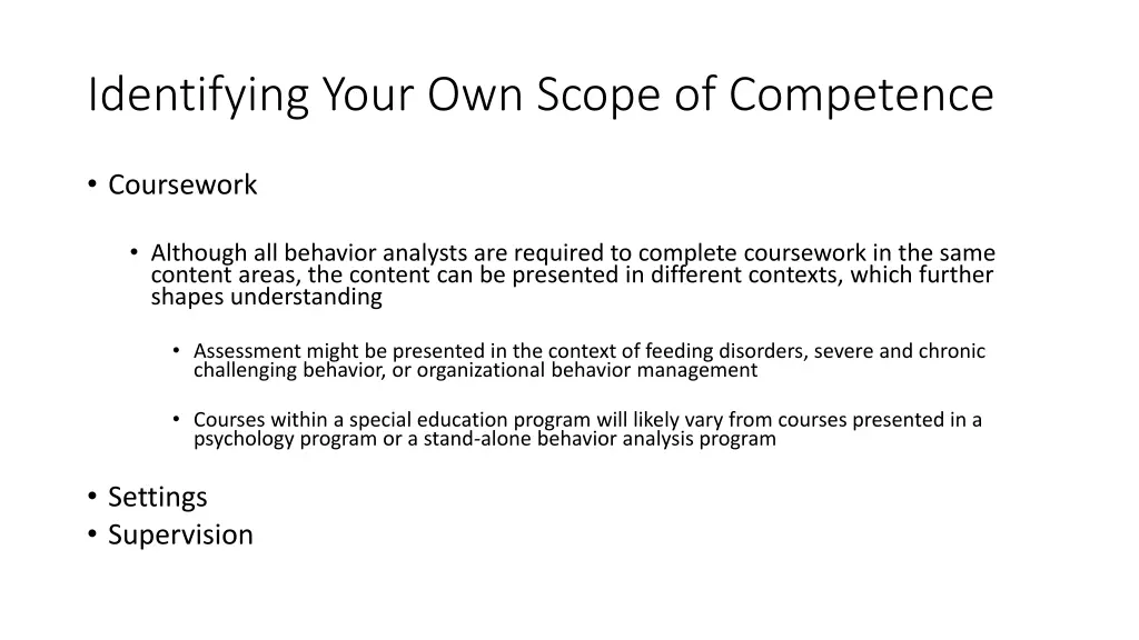 identifying your own scope of competence 3