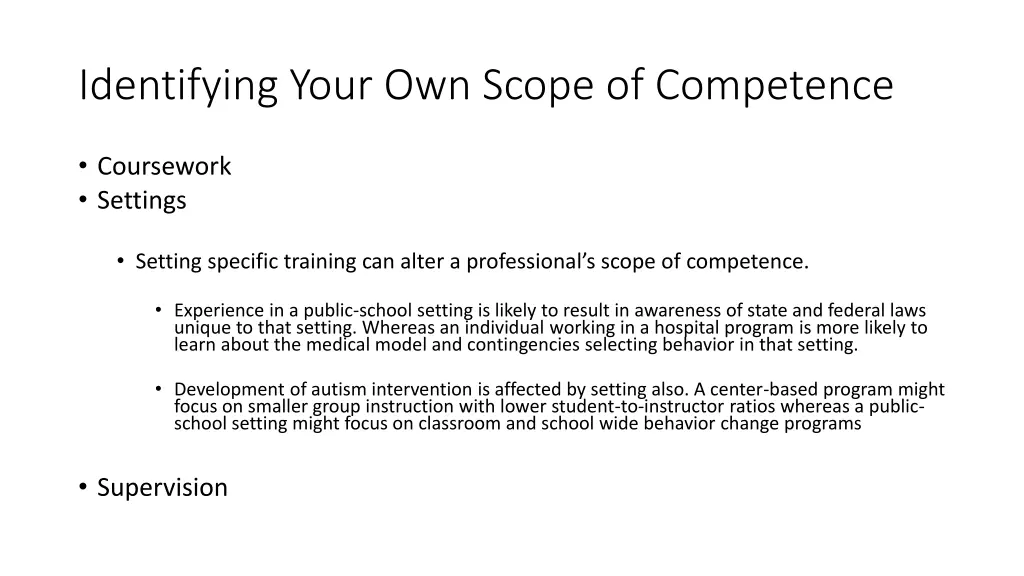 identifying your own scope of competence 4