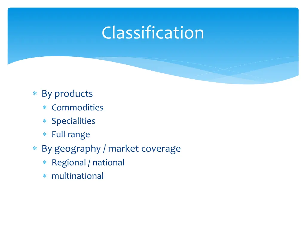 classification