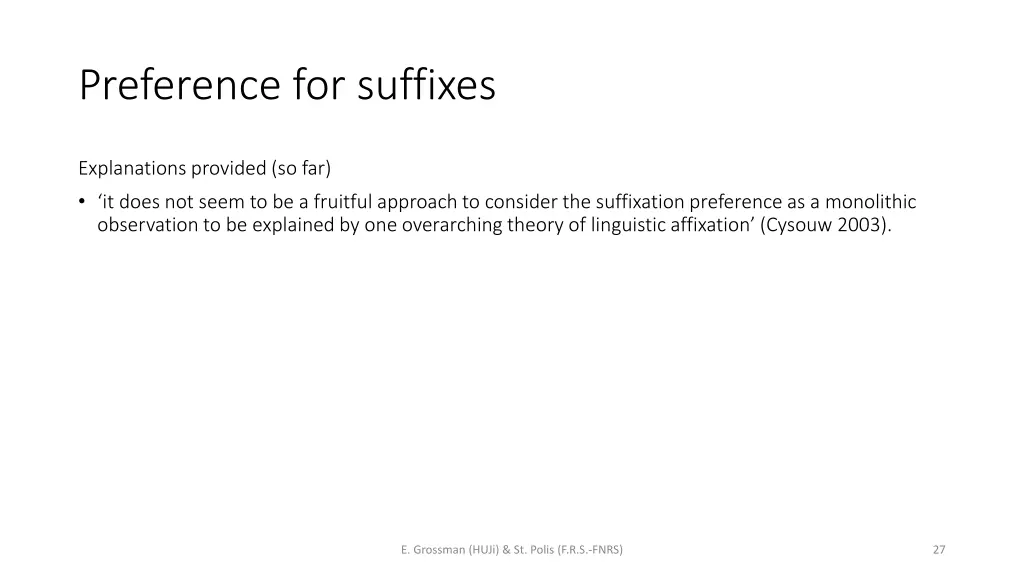 preference for suffixes 3