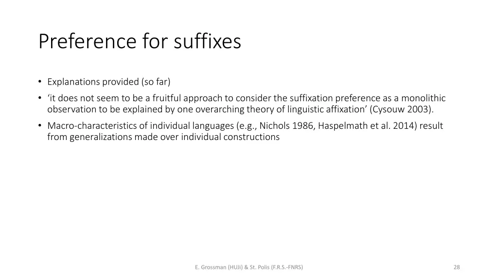 preference for suffixes 4