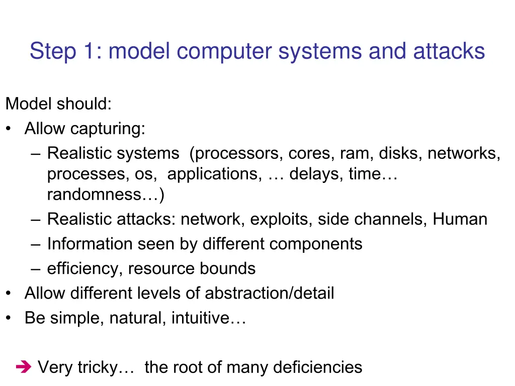 step 1 model computer systems and attacks