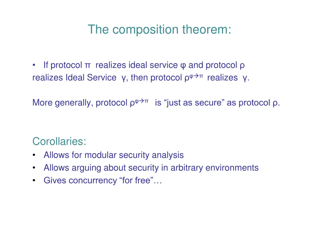 the composition theorem