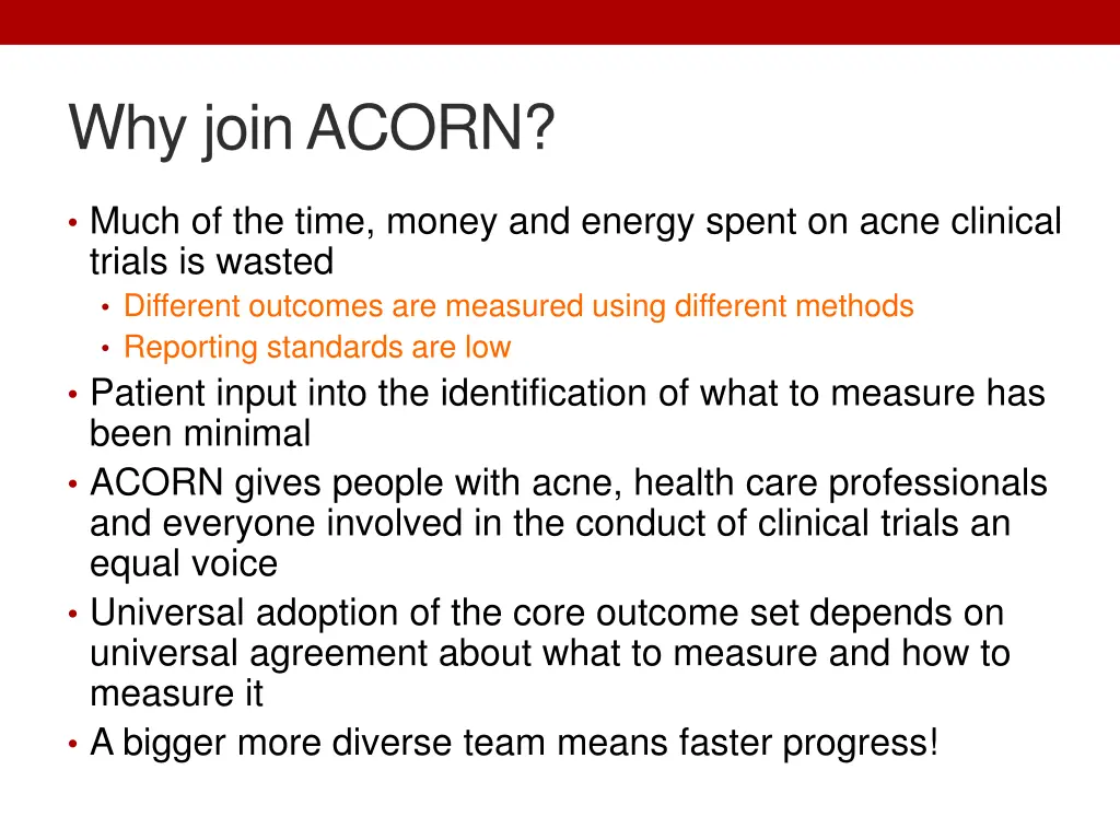 why join acorn