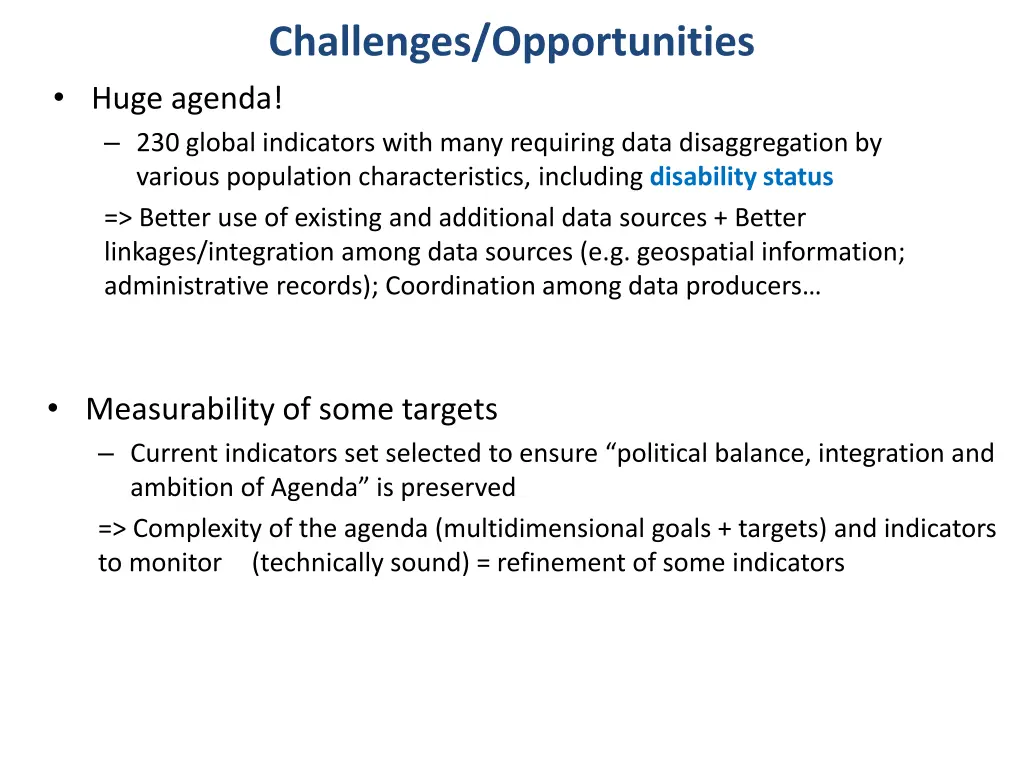 challenges opportunities huge agenda 230 global