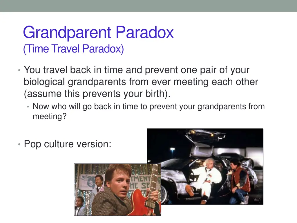 grandparent paradox time travel paradox