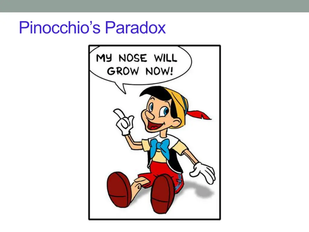 pinocchio s paradox