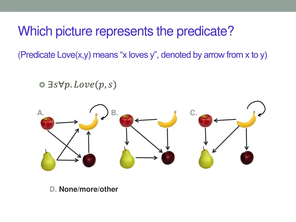 which picture represents the predicate 1