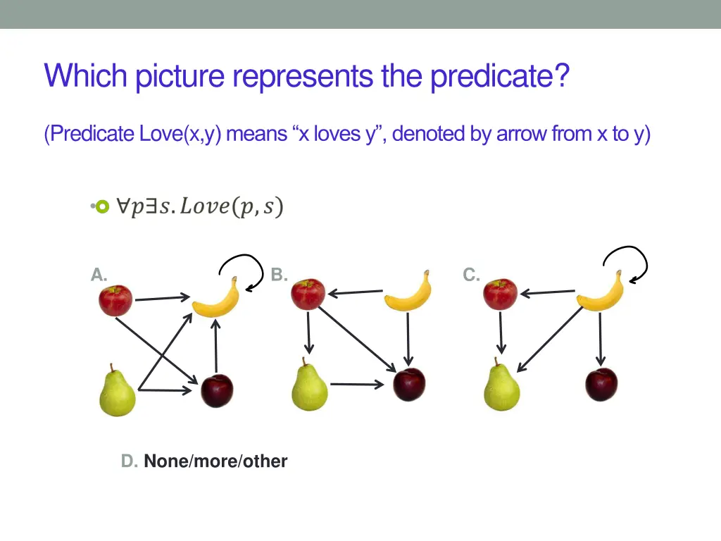 which picture represents the predicate