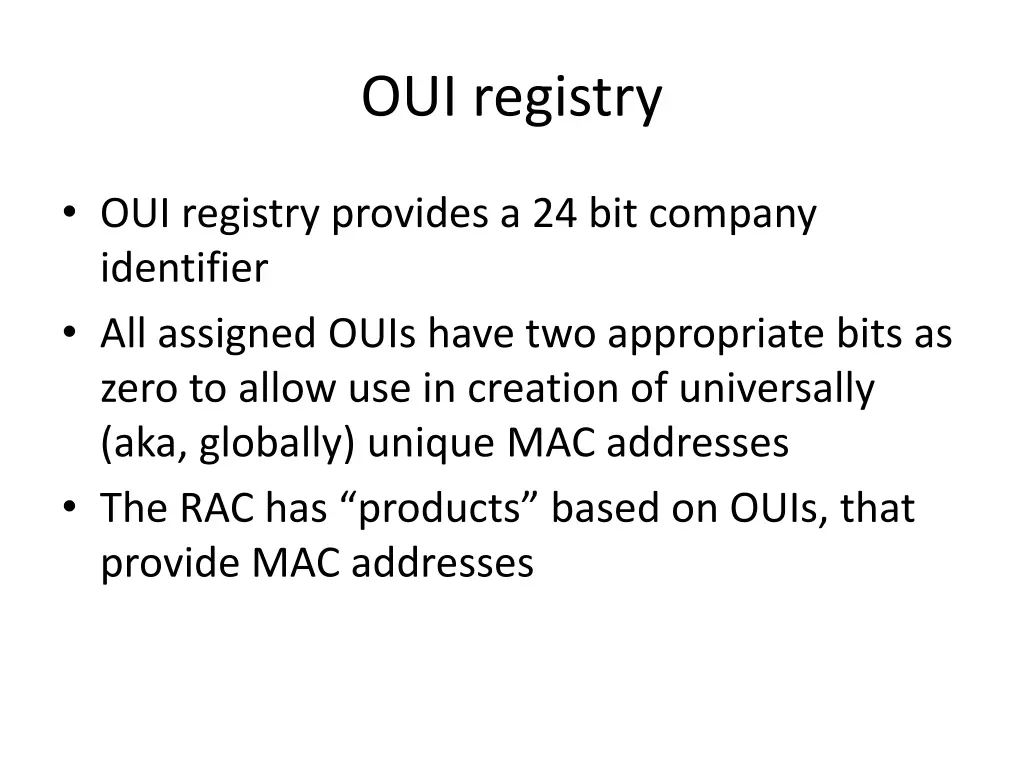 oui registry