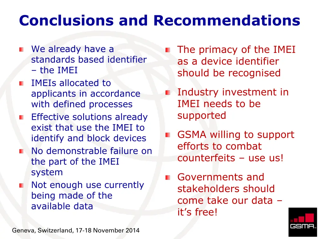 conclusions and recommendations