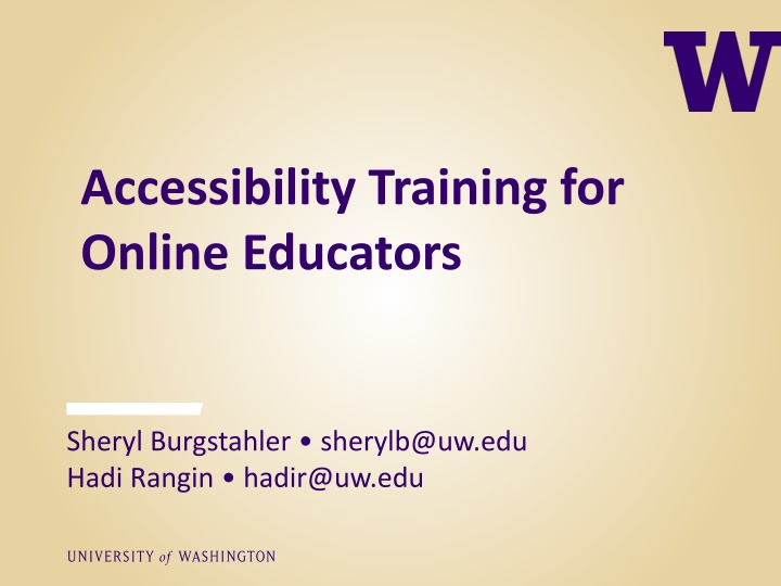 accessibility training for online educators