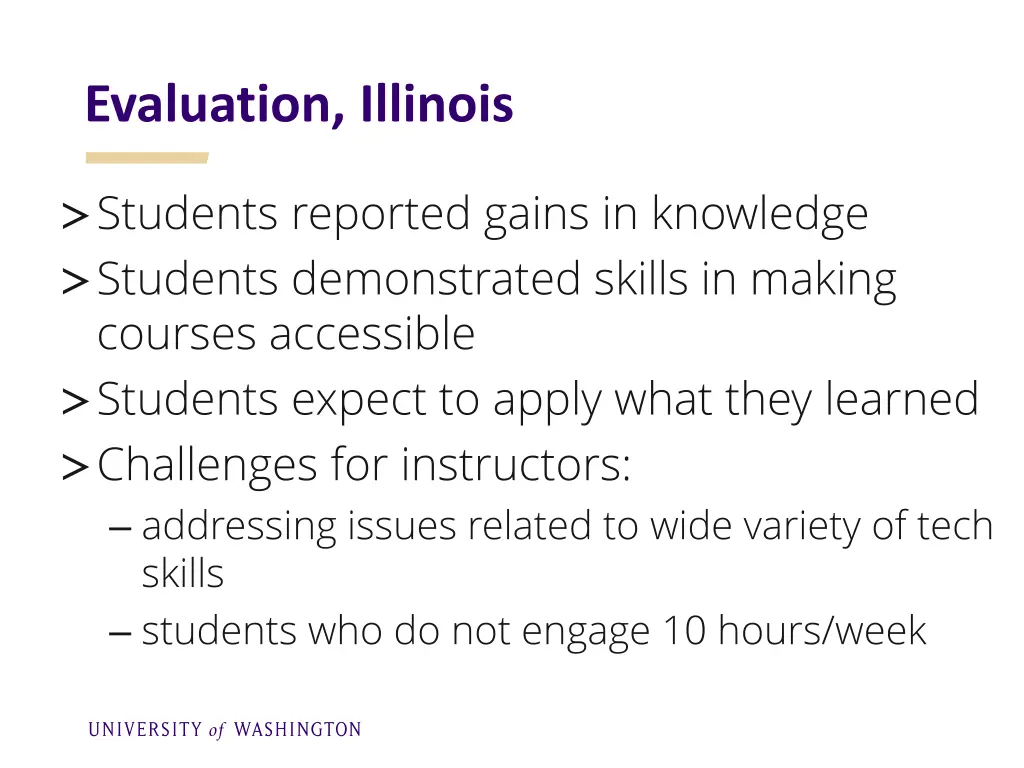 evaluation illinois