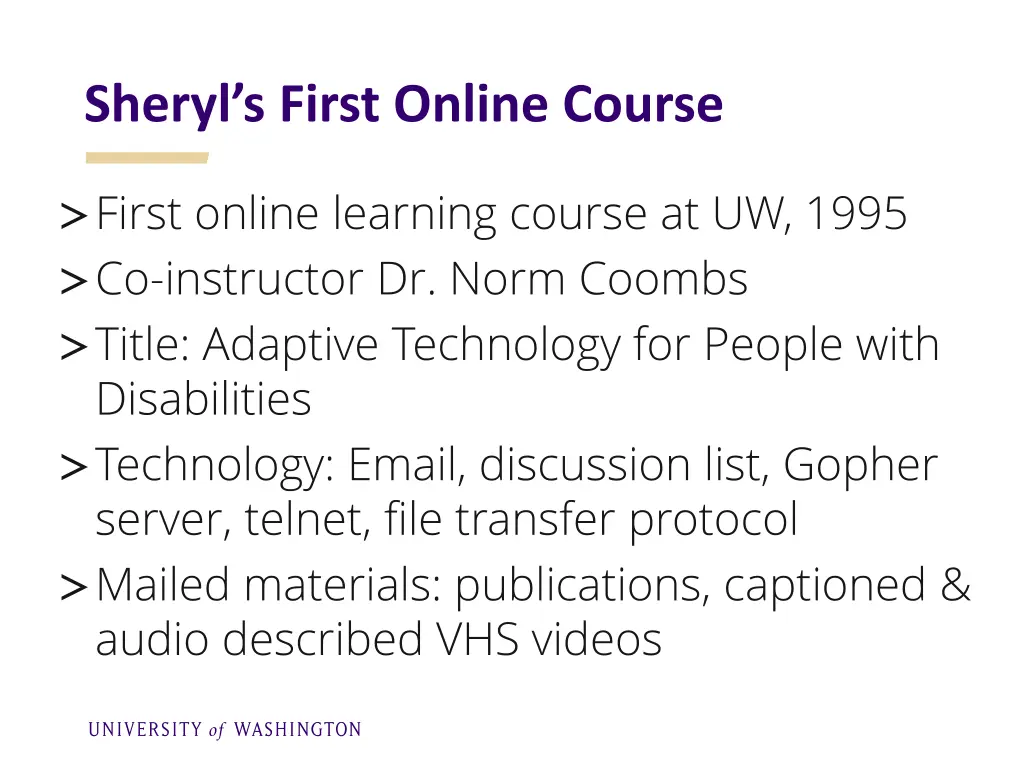 sheryl s first online course