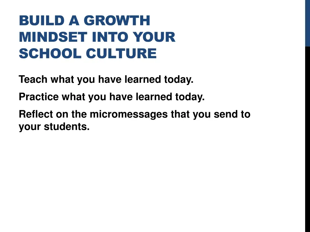 build a growth mindset into your school culture