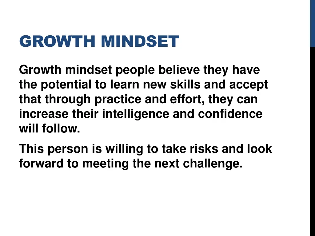 growth mindset