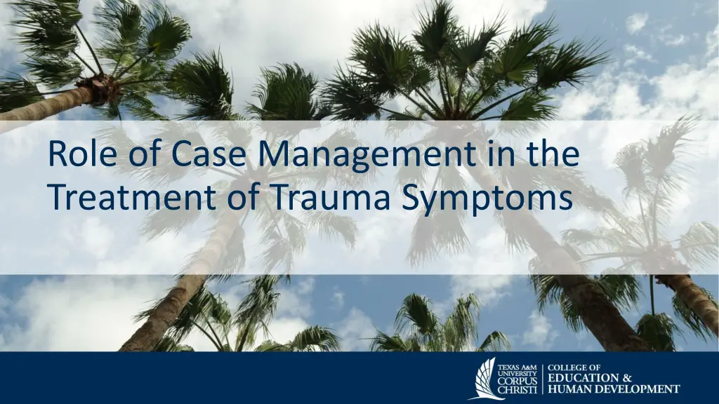 role of case management in the treatment