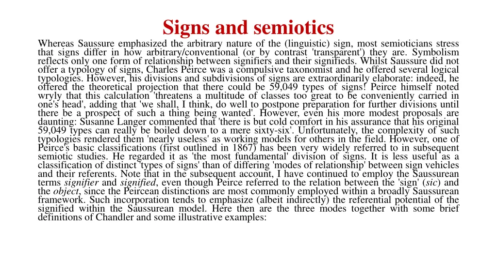 signs and semiotics 2